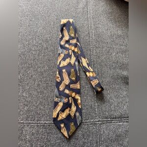 Polo Ralph Lauren Men's Vintage Tie 100% Silk Made In USA Novelty Sock Pattern